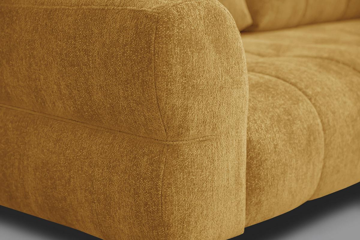 SOFA SALVINI 2,5-Sitzer, gelb - Gelb, Holz/Textil (206/88/99cm) - Wozimo