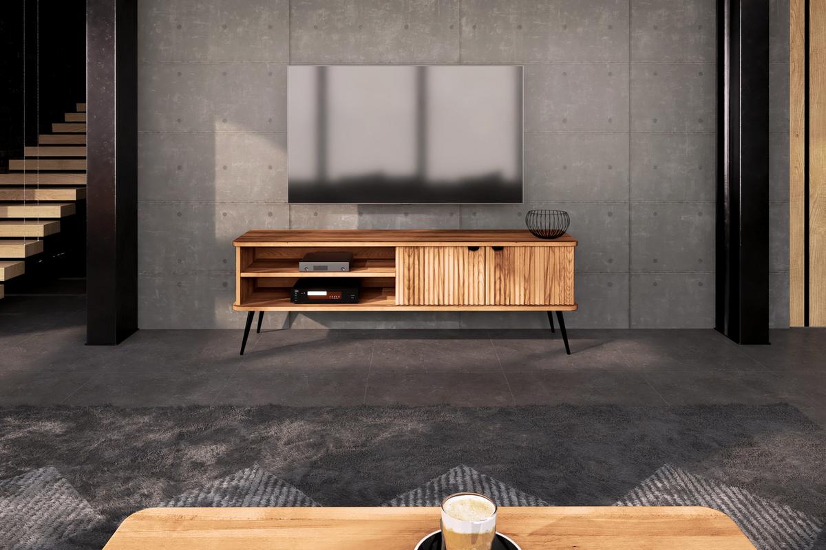 LOWBOARD LINA Kernbuche - Kernbuche, Holz (180/57/46cm) - byoak