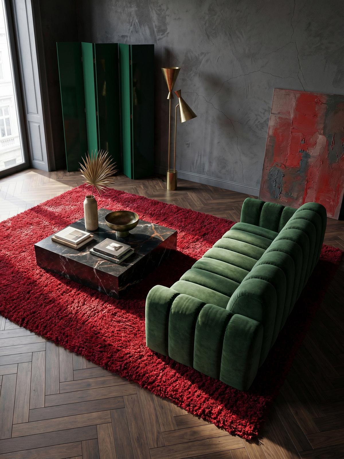 HOCHFLORTEPPICH RHEIN, einfarbig, aus Polypropylen, Rot, 200 x 290 cm - Rot, Textil (290/200cm) - KADIMA DESIGN