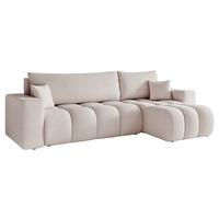 ECKSOFA OFI mit Schlaffunktion und Bettkasten Hellgrau - Hellgrau, Holzwerkstoff/Kunststoff (248/145cm) - Idohome