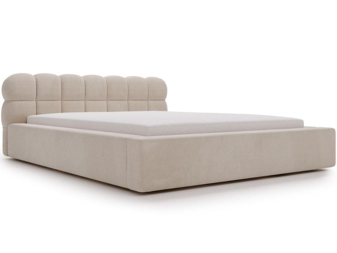 POLSTERBETT Plaza 140x200 Beige - Beige/Naturfarben, Holz/Kunststoff (140/200cm) - Graingold