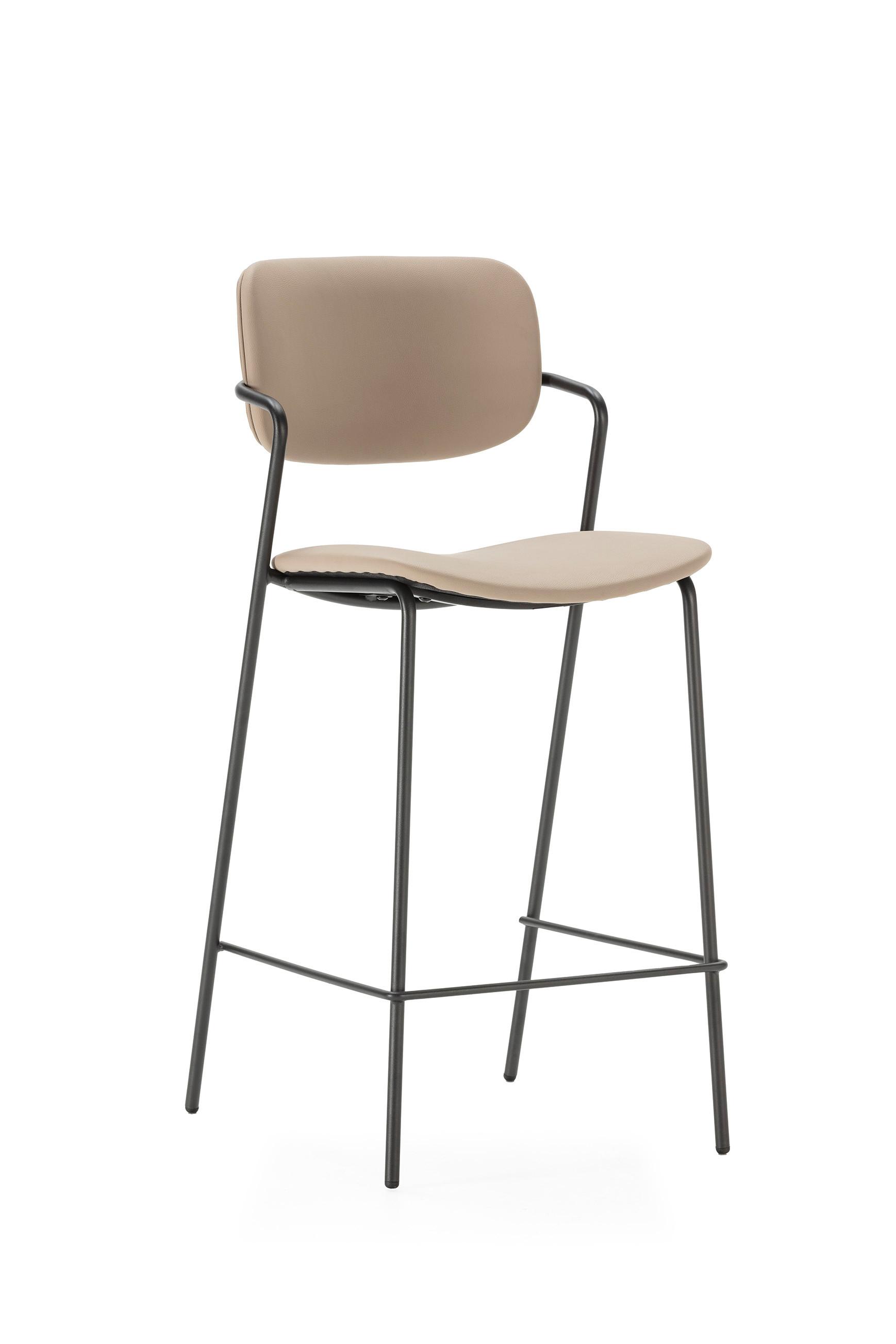 BARHOCKER Maika Beige 44/51/66 cm 2er-Set - Beige, Textil (51/66/44cm) - Calicosy