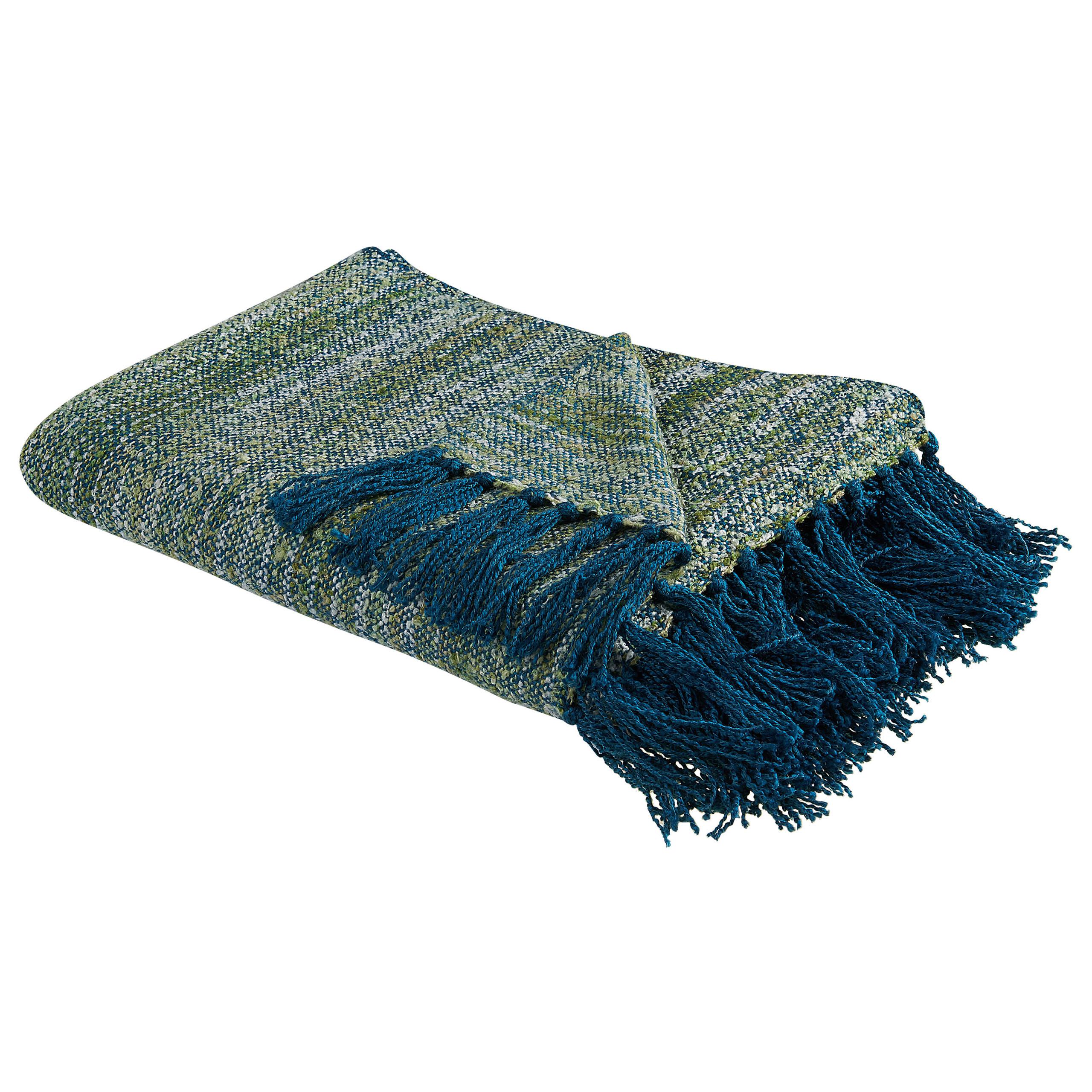 DECKE Blaugrün Paire 130/170 cm - Türkis, Textil (130/170cm) - Beliani