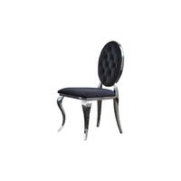 ESSZIMMERSTUHL LINDA Schwarz Velvet - Schwarz, Textil (50/92/56cm) - KAWOLA