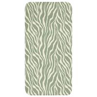 BADEMATTE Zebra - Motiv - Grün Badteppich 60x120 cm - Salbeigrün, Textil (60/120cm) - OnlyWow