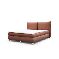 BOXBETT Valentin In Neve - Rotbraun, Holzwerkstoff/Textil (180/200cm) - Fun Möbel