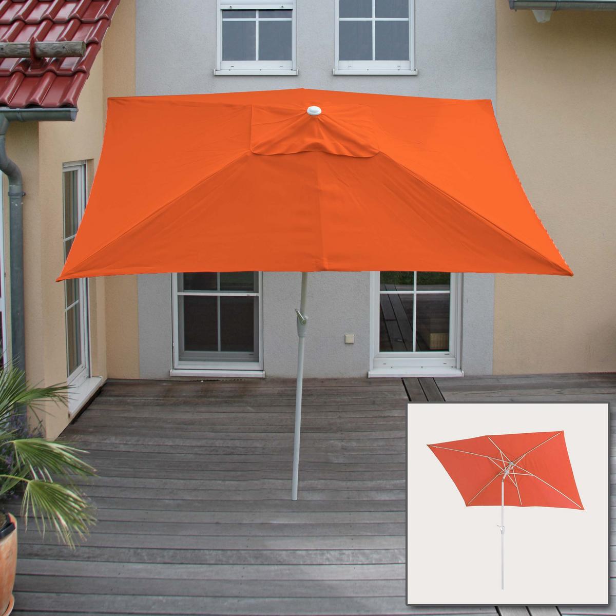 SONNENSCHIRM Orange - Orange, Textil (192/295cm) - MCW