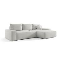 ECKSOFA Walken Mit Schlaffunktion - Weiß, Holzwerkstoff/Textil (280/185cm) - Fun Möbel