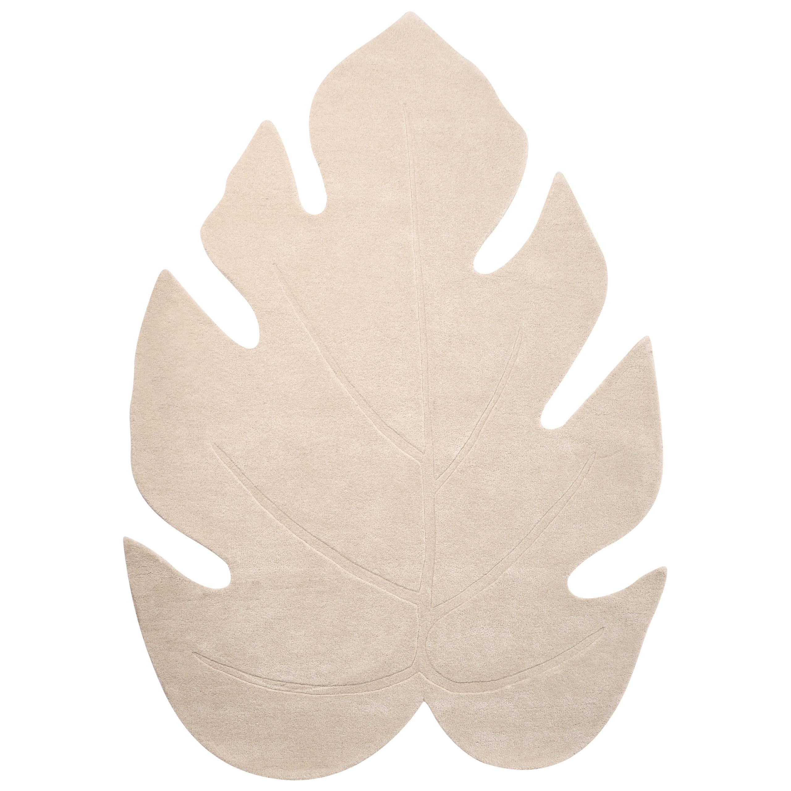 TEPPICH Cremeweiß 160/230 cm Wolle Nainital - Creme, Textil (160/230cm) - Beliani