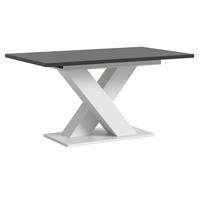 ESSTISCH weiß und grau, Küchentisch ausziehbar 150 - 190 cm - Weiß/Grau, Holzwerkstoff/Metall (150/90/76cm) - Inn.Furn