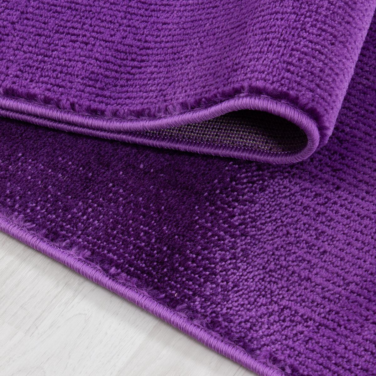 KURZFLORTEPPICH ASPEN, abstrakt, Violett, 80 x 150 cm - Lila, Textil (80/150cm) - KADIMA DESIGN