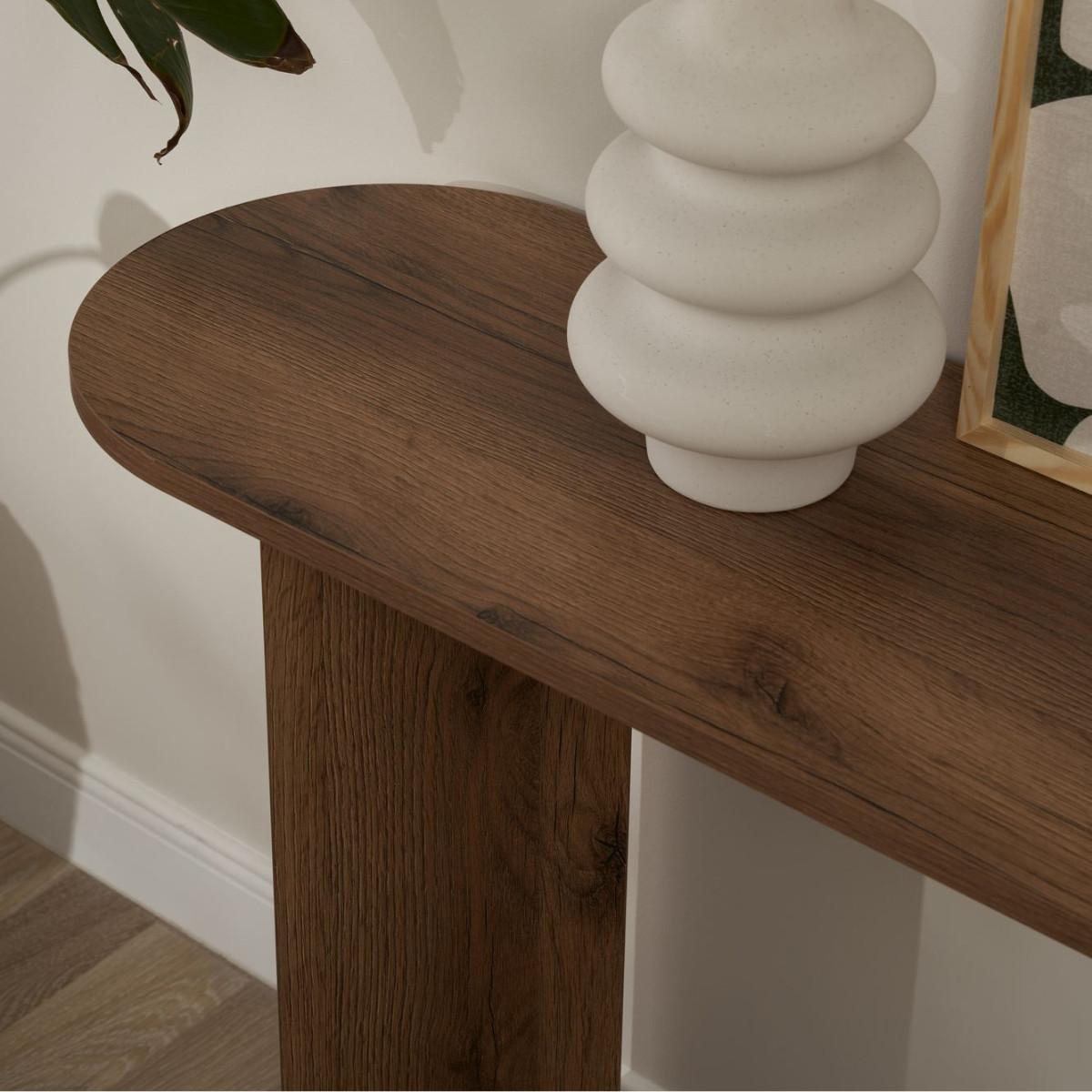 KONSOLE mit zwei Beinen SIRA 150/35/75 cm - Naturfarben, Holzwerkstoff (46/35/75cm) - Calicosy