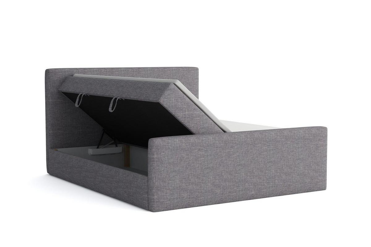 BOXBETT Eivor In Magic Velvet - Beige, Holzwerkstoff/Textil (200/200cm) - Fun Möbel