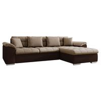 ECKSOFA Diana, Seite: Rechts - Beige/Braun, Holz/Textil (280/160cm) - MIRJAN24