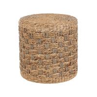 POUF Basslet 40/40/40 cm - Beige, Naturmaterialien (40/40/40cm) - Beliani