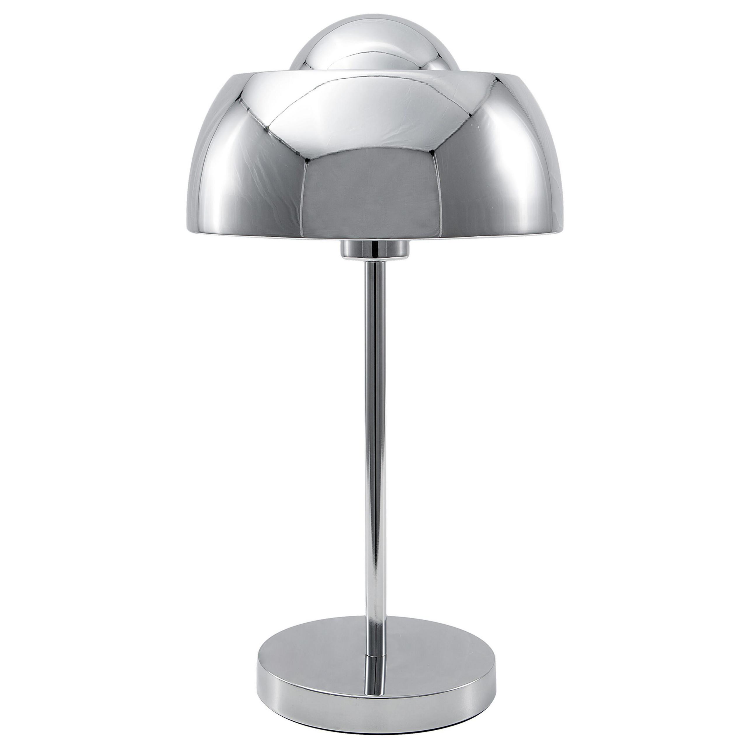 TISCHLAMPE Senette 24/24/44 cm - Silberfarben, Metall (24/24/44cm) - Beliani