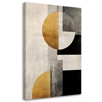KUNSTDRUCK Gold 70/100 cm - Goldfarben, Textil (70/100cm) - KUNSTLOFT