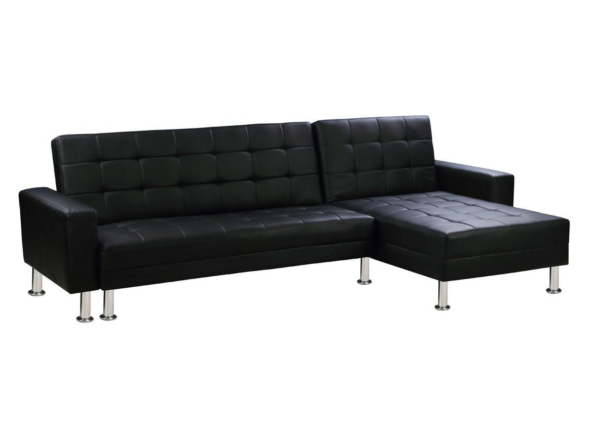 ECKSOFA theo Schwarz - Schwarz, Textil (144/260cm) - Habitat Garten