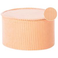 POUF Pfirsichrosa Zikria - Pink, Textil (40/25/40cm) - Beliani