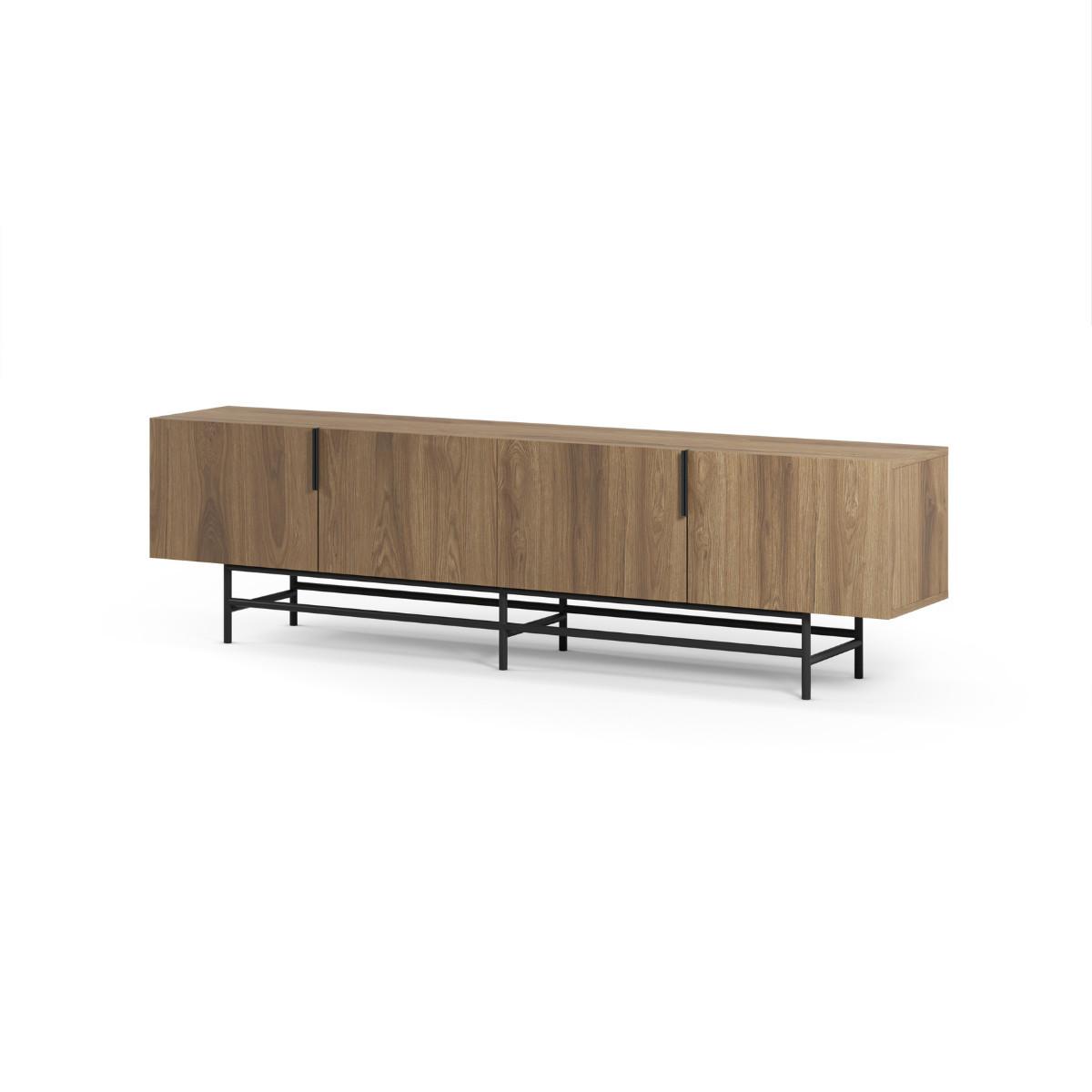 TV-STÄNDER Eldia Braun 200/35/63.5 cm - Braun, Holz (35/63.5/200cm) - Calicosy