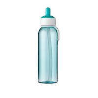 WASSERFLASCHE FLIP-UP Campus Türkis 500 ml - Türkis, Kunststoff (0.5L) - Mepal