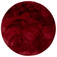 FELLTEPPICH LUXUS SUPER SOFT PLUSH RUND - Rot, Textil (160/160cm) - Pergamon