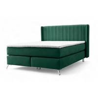 BOXSPRINGBETT Agnus - Grün, Holzwerkstoff/Textil (200/200cm) - Fun Möbel