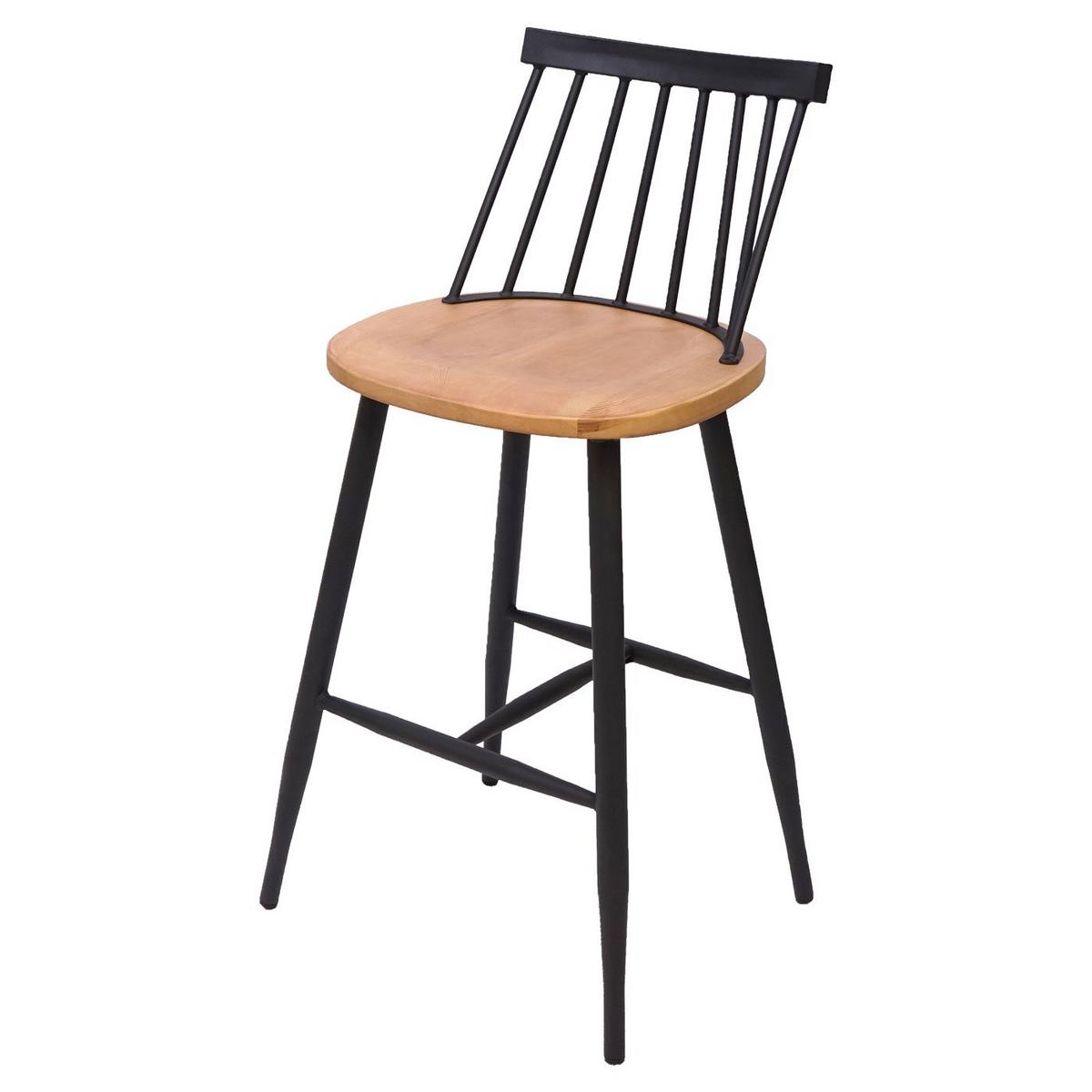 BARHOCKER Braun 2er-Set - Braun, Holz (45/101/47cm) - MCW