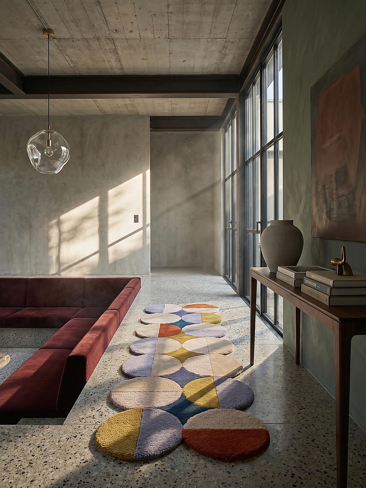 WOLLTEPPICH HALLEIN, mit Wellenmuster, Bunt, 80 x 230 cm - Multicolor, Textil (230/80cm) - KADIMA DESIGN