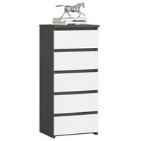 KOMMODE Graphit Grau, Weiß 92/40/35 - Weiß, Holzwerkstoff (40/92/35cm) - RAUMHIRSCH FURNITURE