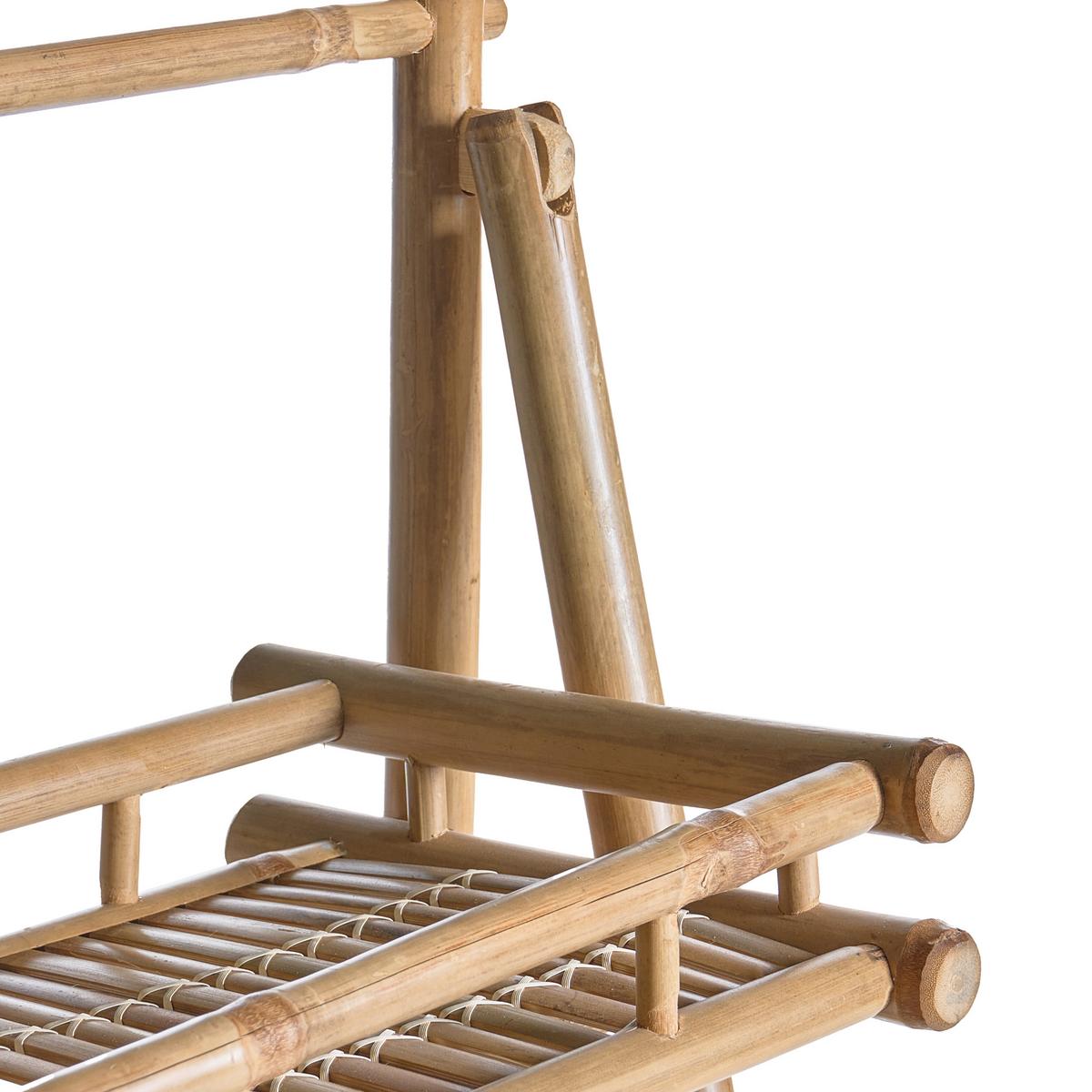 REGAL Bambus Naturfarben Epuyen - Naturfarben, Holz (57/145/50cm) - Beliani