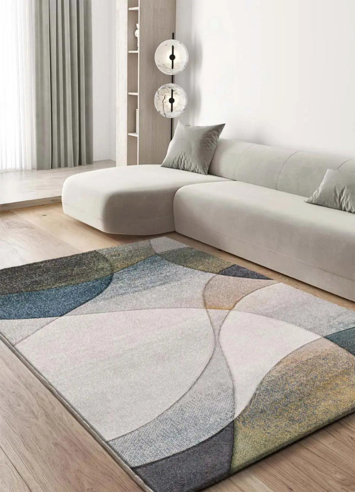 KURZFLORTEPPICH Grau / Blau Badet 160/230 cm - Blau/Grau, Textil (160/230cm) - Atticgo
