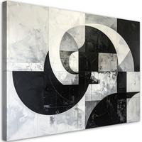 LEINWANDBILD 3D und geometrisch 60x40cm - Grau, Textil (60/40cm) - Feeby