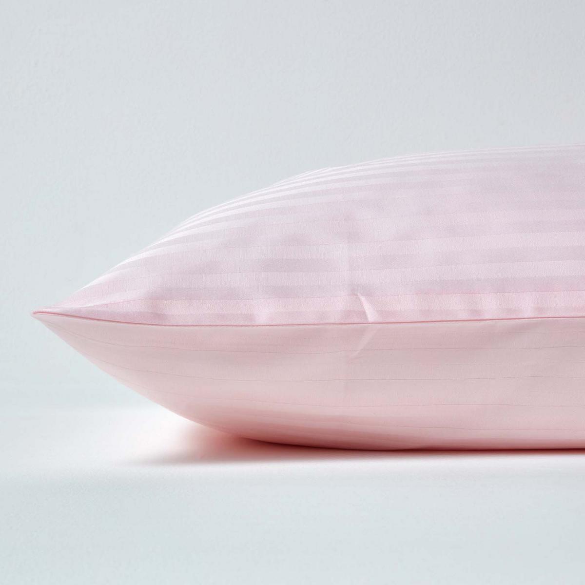 KISSENBEZUG Damast, Ägyptische Baumwolle, Fadendichte 330 - Rosa, Textil (48/74cm) - Homescapes