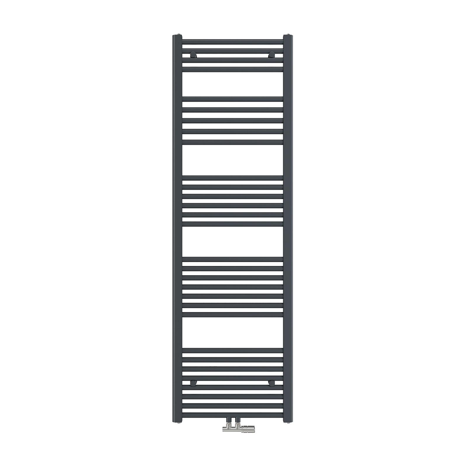 HEIZKÖRPER wasserführender Handtuchheizkörper Anthrazit 160/50/3 cm - Anthrazit, Metall (50/160/3cm) - EMKE