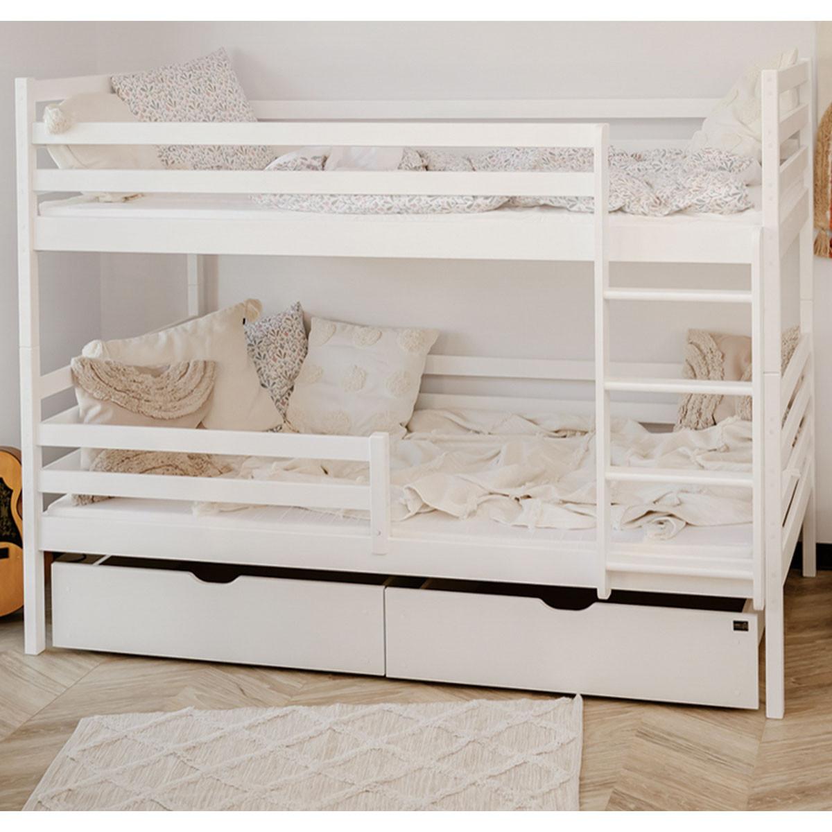 BETT 90/200 Léo Weiß - Weiß, Holzwerkstoff (90/200cm) - Petits-meubles