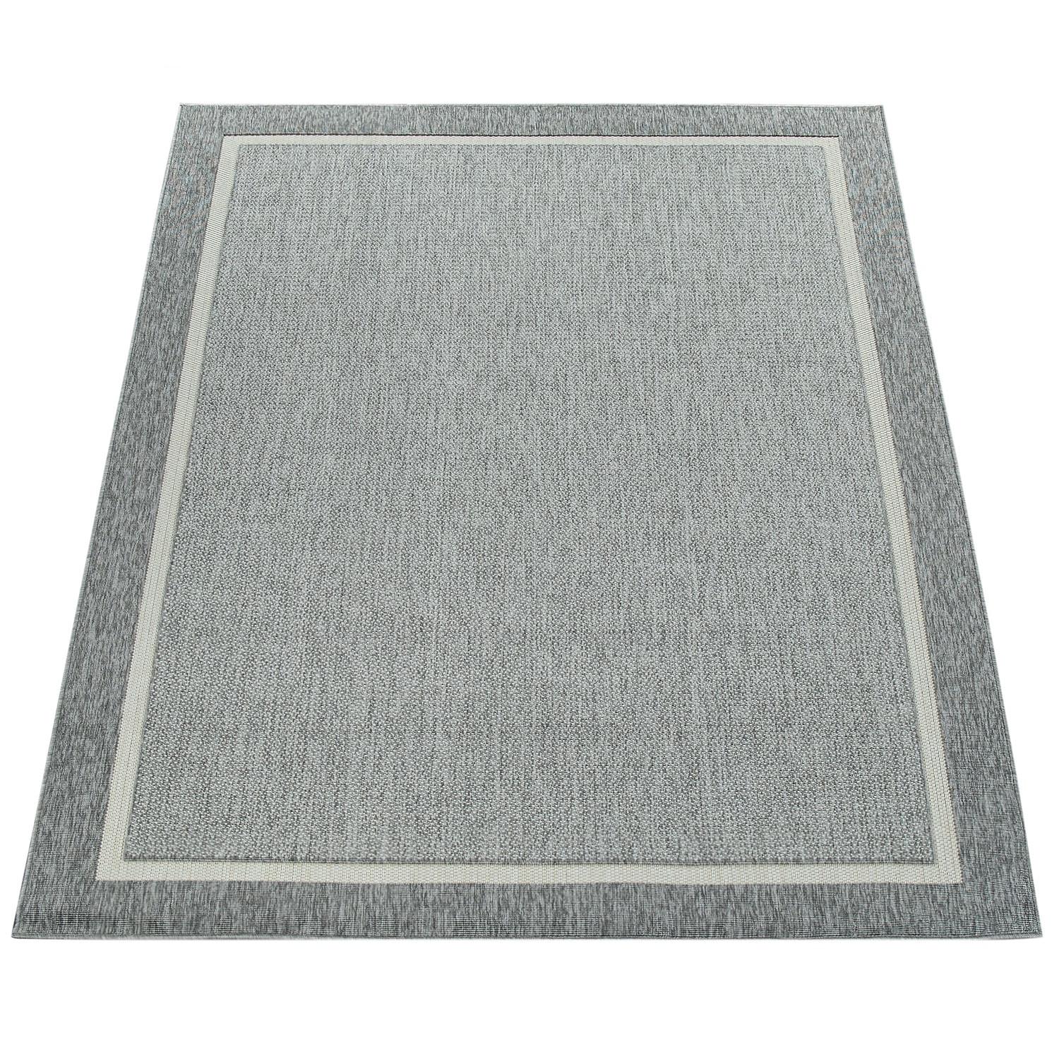 OUTDOORTEPPICH, mit Bordüre, Grau, 80 x 150 cm - Grau, Textil (150/80cm) - KADIMA DESIGN