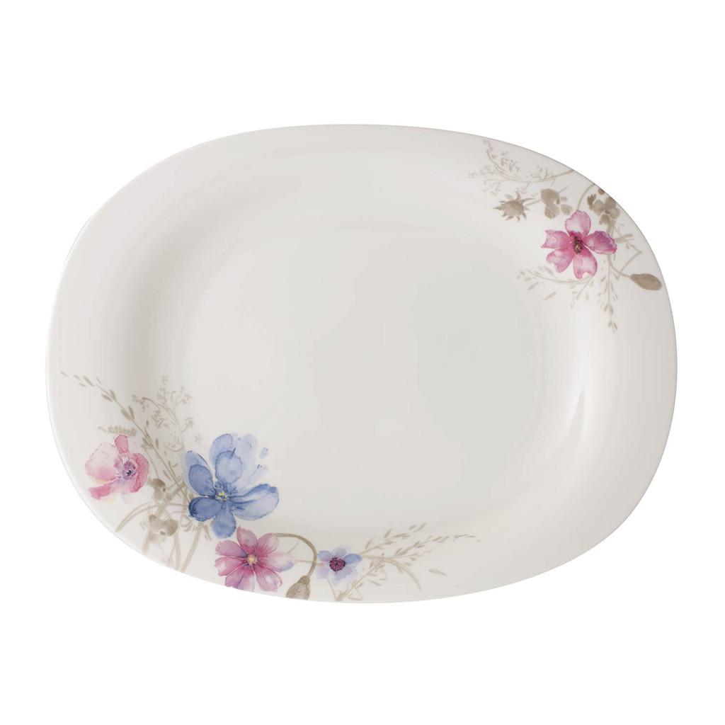 SERVIERPLATTE Mariefleur Gris Basic bunt 34 x 26 cm - Multicolor, Keramik (26/3.2/34cm) - Villeroy & Boch
