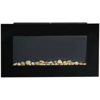 ELEKTROKAMIN 1000/2000W - Schwarz, Metall (11.5/40/72.5cm) - HOMCOM