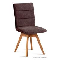ESSZIMMERSTUHL drehbar (8er-Set) Dorle 47x92x60 Eiche geölt/Braun - Eichefarben/Braun, Kunststoff (60/92/47cm) - 58aufmkessel