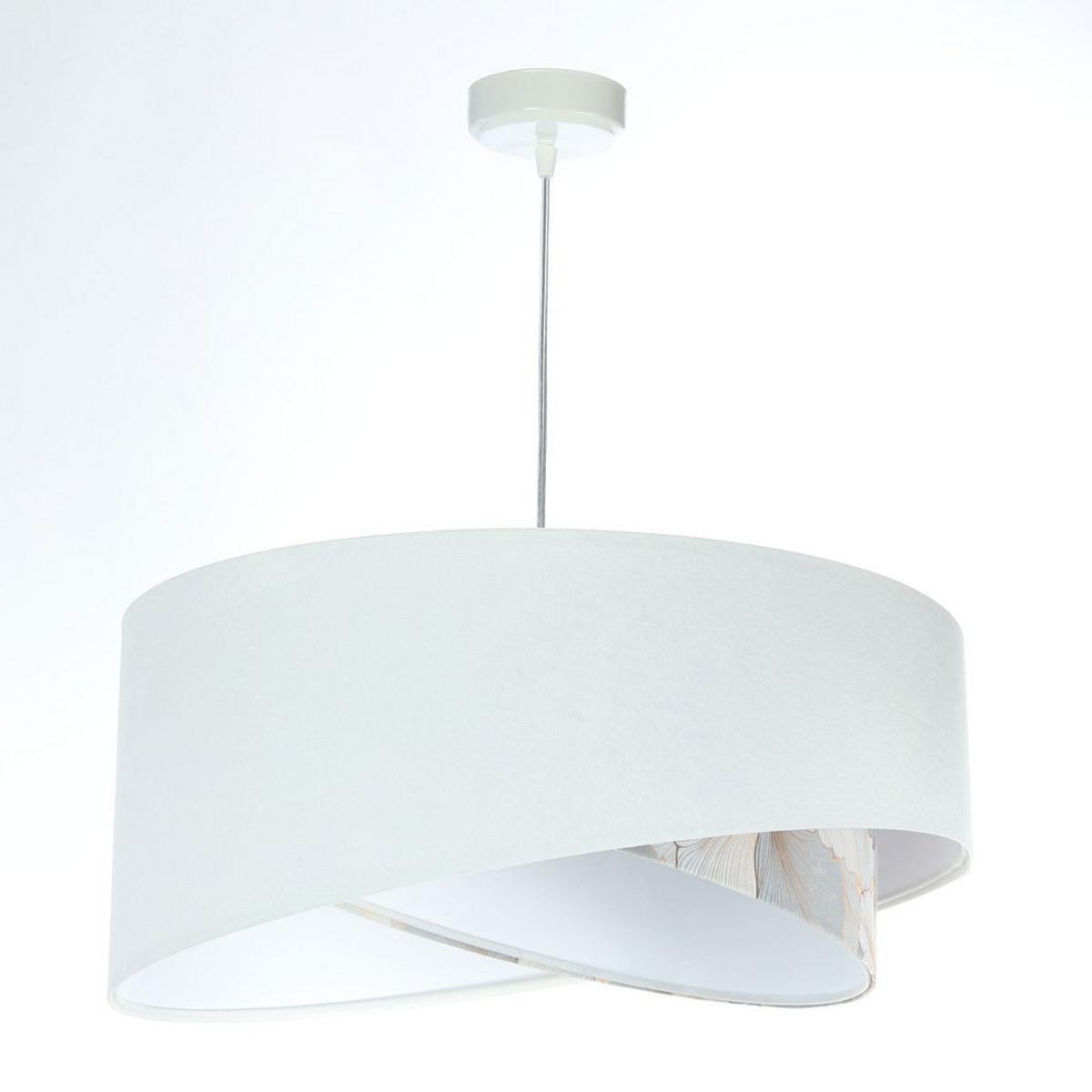 HÄNGELEUCHTE Weiß 50/23 cm - Beige, Kunststoff (50/1/23cm) - ONZENO