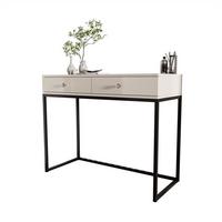 KONSOLE Glamour auf schwarzem Gestell mit Kristallgriff - Kaschmir, Holzwerkstoff (100/81/42cm) - Lookway