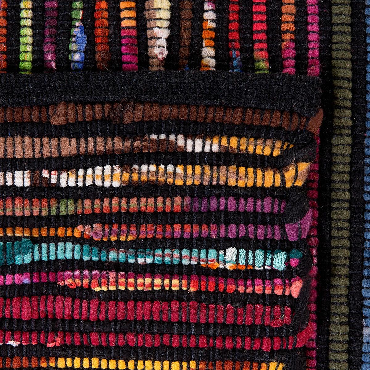 TEPPICH geflochten Bartin 200/140 cm - Multicolor, Kunststoff (140/200cm) - Beliani