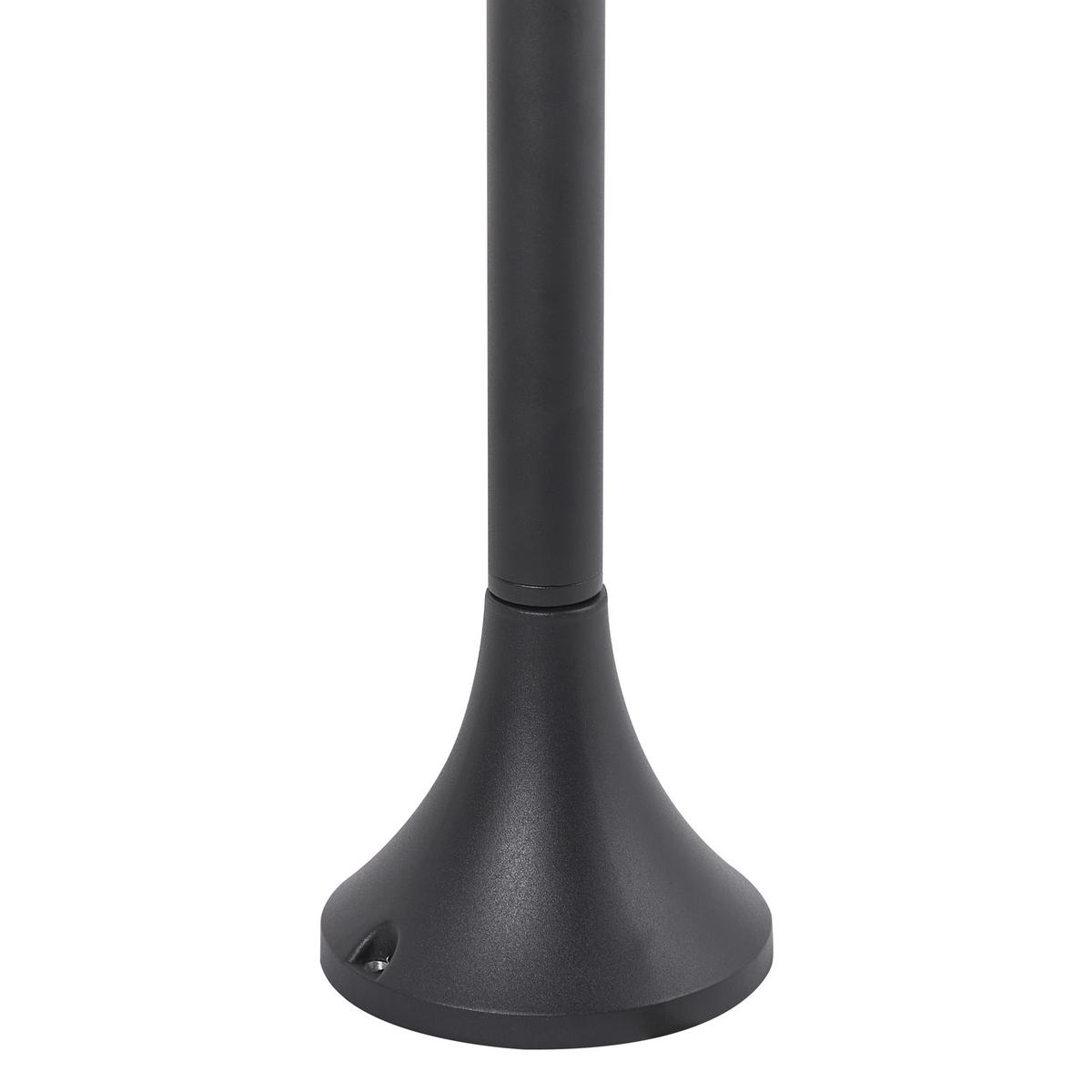 POLLERLEUCHTE Schwarz Tizu - Schwarz, Metall (25/25/98cm) - Beliani