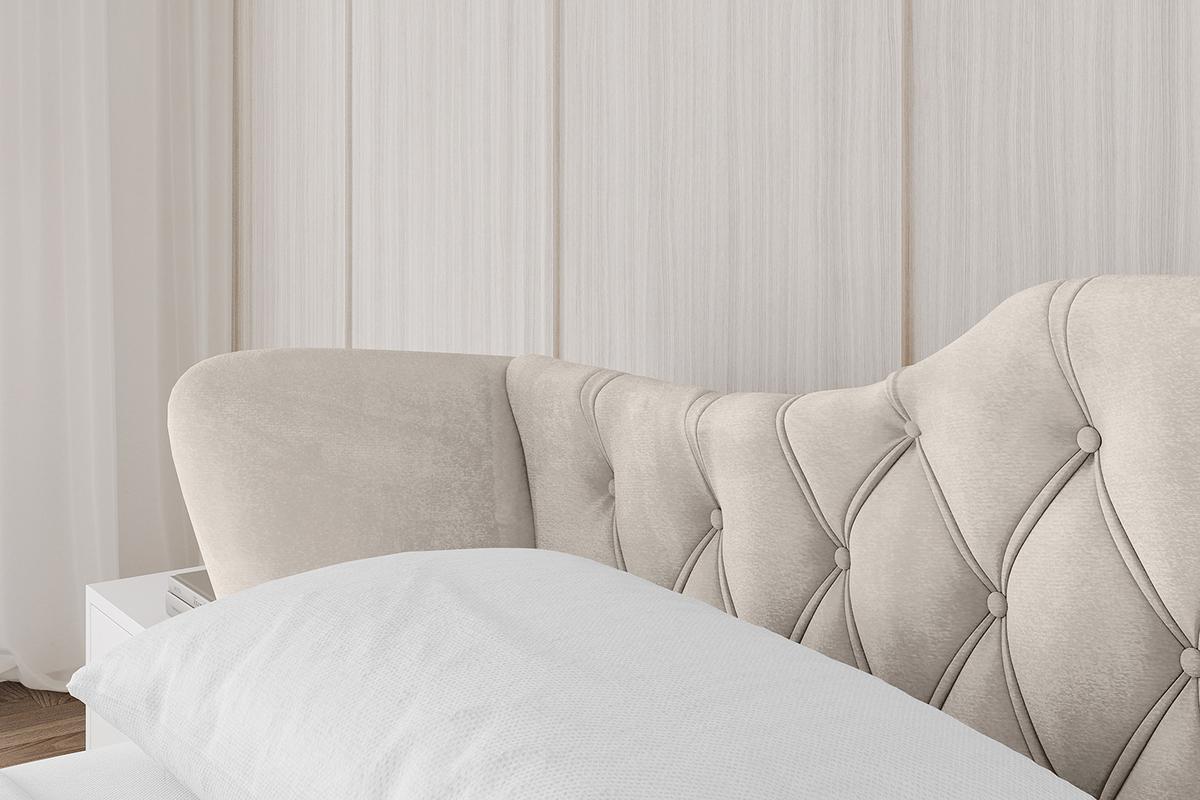 POLSTERBETT mit Bettkasten und Lattenrost, Boxbett ohne Matratze - ZORAN-V1 120x200 Beige - Beige, Holzwerkstoff/Textil (120/200cm) - ALTDECOR