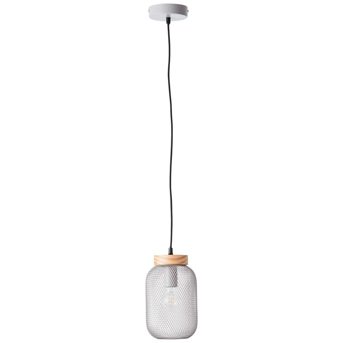 PENDELLEUCHTE Giada 99109/40 - Grau, Holz (16/16/112cm) - Brilliant