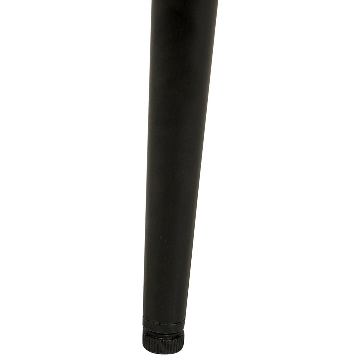 ESSZIMMERSTUHL 2er-Set Polyester Weiß Avilla - Weiß, Textil/Metall (51/82/59cm) - Beliani
