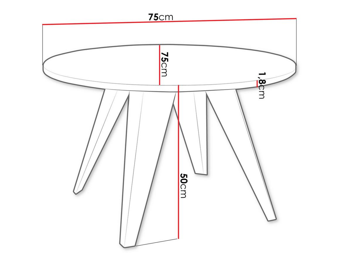 COUCHTISCH Fare - Eichefarben/Schwarz, Holzwerkstoff/Metall (75/75/50cm) - MIRJAN24