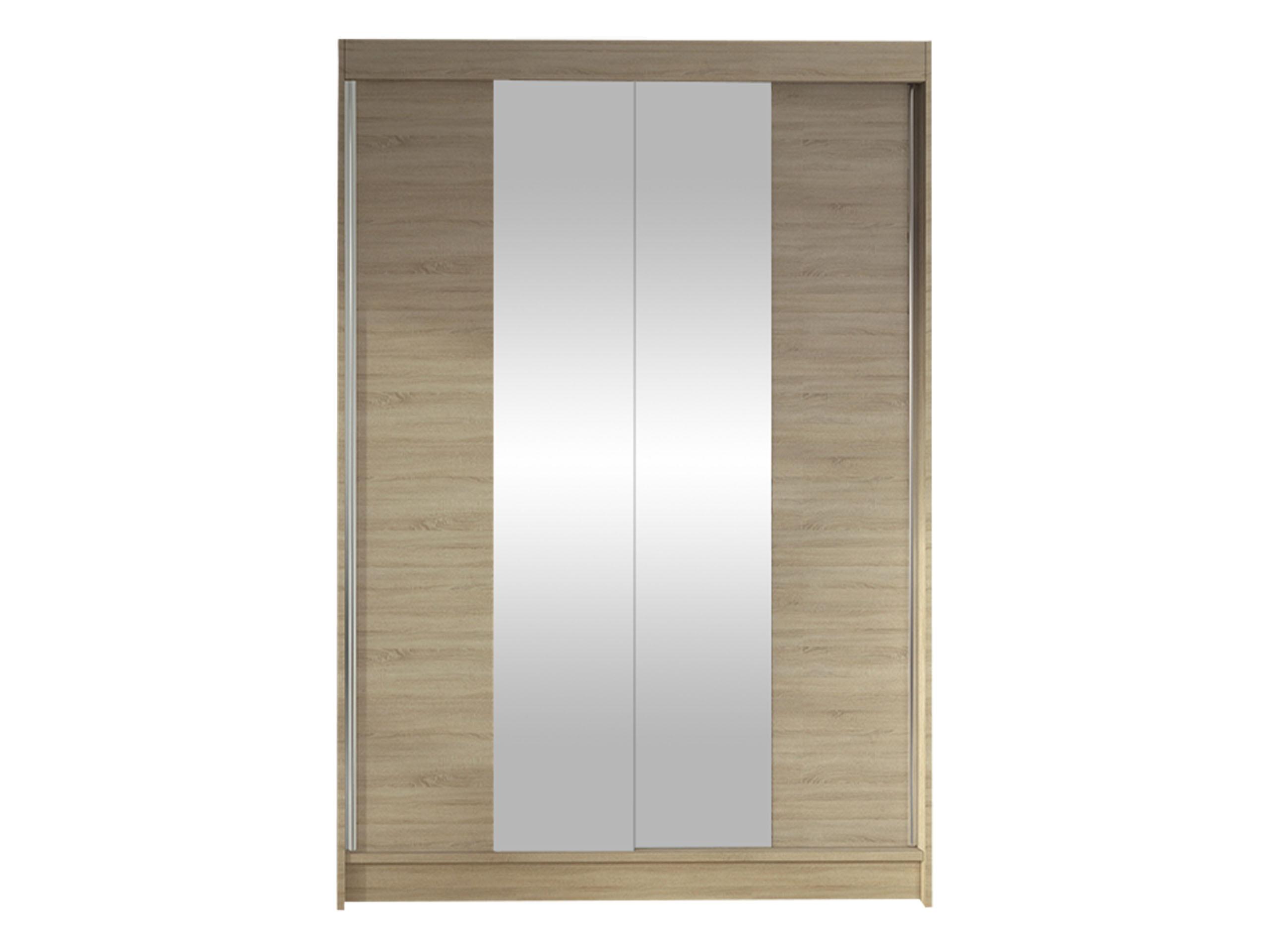SCHWEBETÜRENSCHRANK Lino II - Sonoma Eiche, Holzwerkstoff/Metall (120/200/58cm) - MIRJAN24
