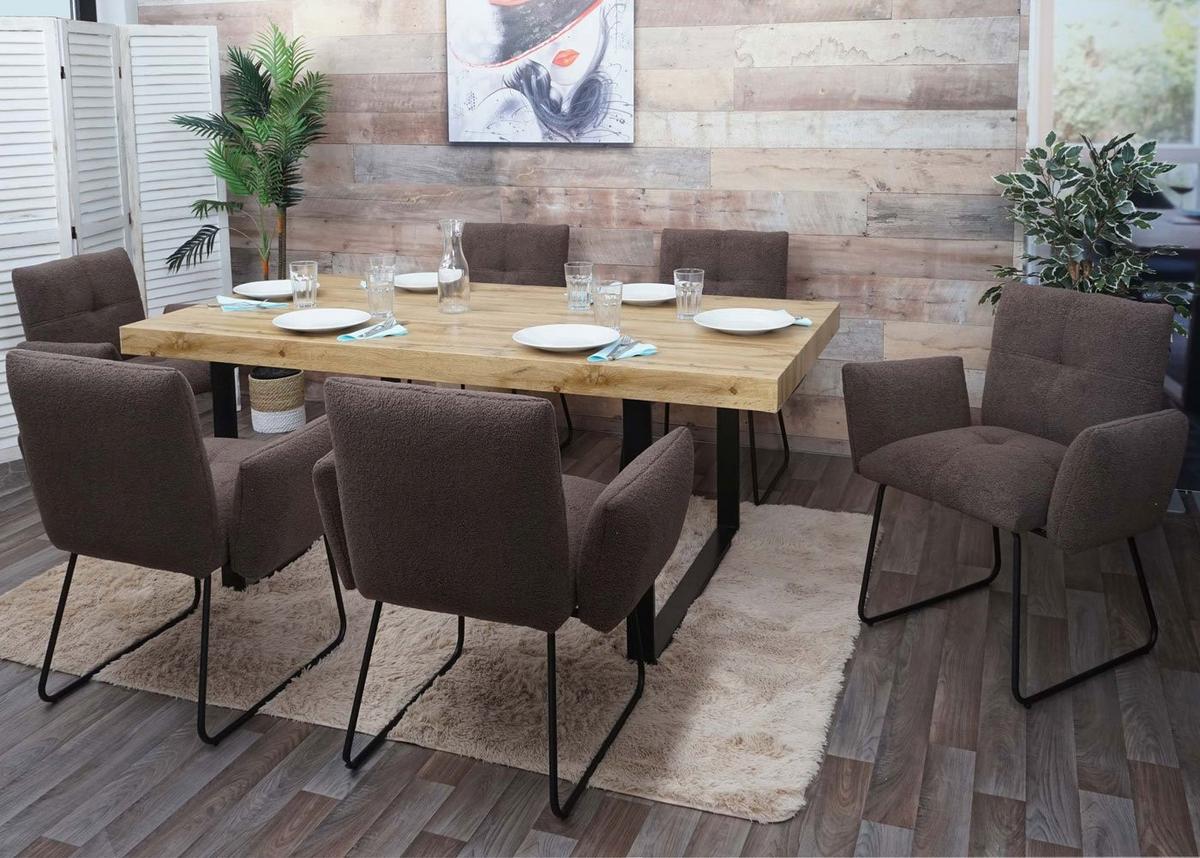 ESSZIMMERSTUHL Braun 2er-Set - Braun, Textil (79/87/52cm) - MCW